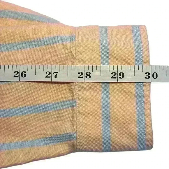 Men’s Ralph Lauren 100% Cotton Striped Long Sleeved Button Down- Size 33, 15 1/2 - Picture 10 of 12
